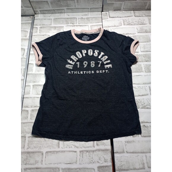 Aeropostale Sport Lot 4  Classic Crew Graphic Logo Tshirts - Picture 9 of 16